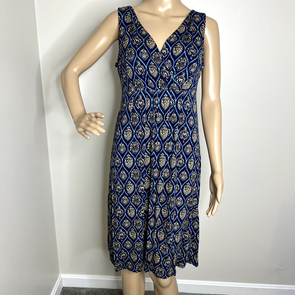 St John's Bay Navy Paisley Patterned Tank Dress